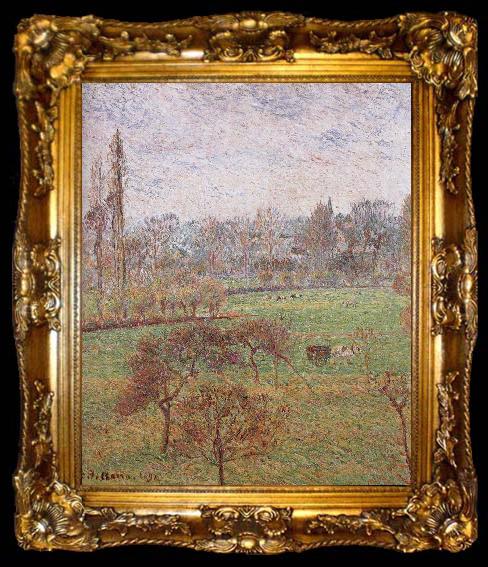 framed  Camille Pissarro autumn morning, ta009-2